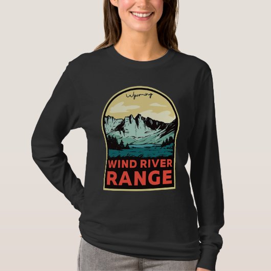 Wind River Range Mountains Wyoming T-shirt (Voorkant)