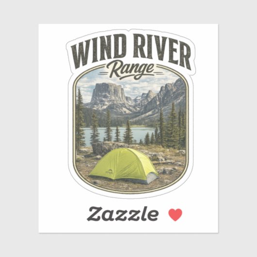 Wind River Range Vinyl Sticker -> Wind River Range (Vel)