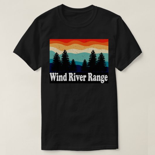 Wind River Range Wyoming Retro T-shirt (Design voorkant)