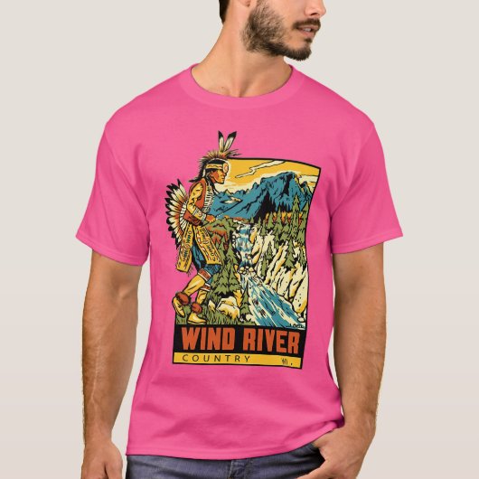 Wind River Wyoming T-shirt (Voorkant)