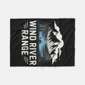 Wind Rivers Range Wandel Camping Klimmen Wildernis Fleece Deken (Voorkant (Horizontaal))