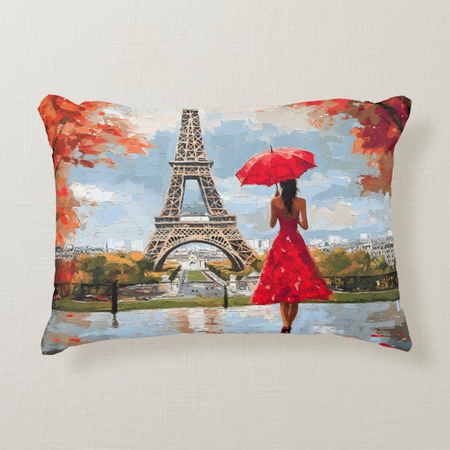 Wind Romance Paris Chic Walk Accent Kussen (Voorkant)