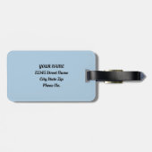 Wind Romance Paris Chic Walk Bagagelabel (Achterkant horizontaal)