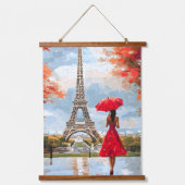 Wind Romance Paris Chic Walk Hangend Wandkleed (Voorkant)