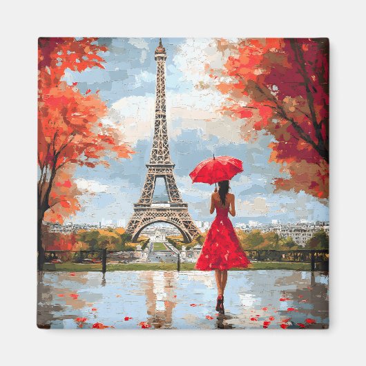 Wind Romance Paris Chic Walk Magneet (Voorkant)