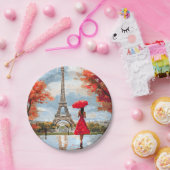 Wind Romance Paris Chic Walk Papieren Bordje (Feest)