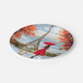 Wind Romance Paris Chic Walk Papieren Bordje (Gekanteld)