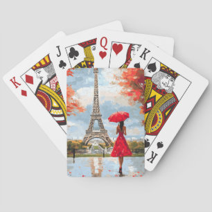 Wind Romance Paris Chic Walk Pokerkaarten