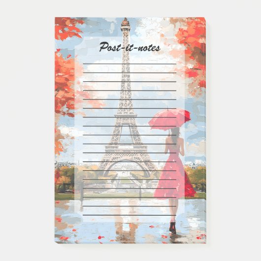 Wind Romance Paris Chic Walk Post-it® Notes (Voorkant)