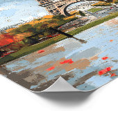 Wind Romance Paris Chic Walk Poster (Hoek)