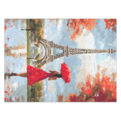Wind Romance Paris Chic Walk Tafelkleed (Voorkant (Horizontaal))