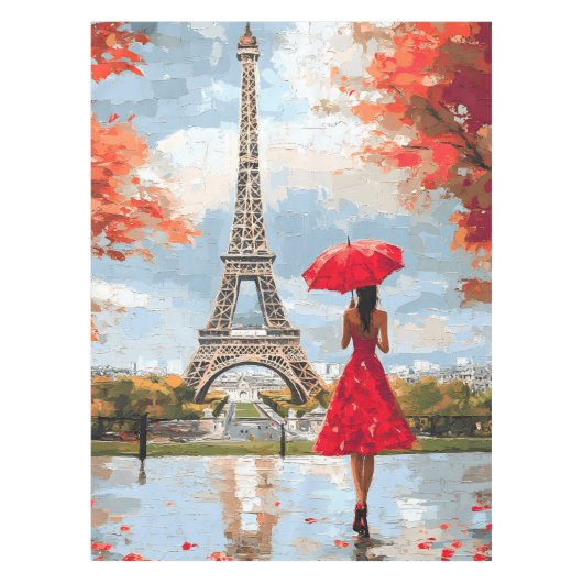 Wind Romance Paris Chic Walk Tafelkleed (Voorkant)