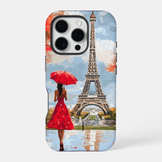 Wind Romance Paris Chic Wandel iPhone Hoesje (Achterkant)