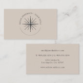 Wind Roos Compass - Nautisch Visitekaartje (Voorkant / Achterkant)