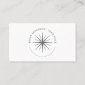 Wind Roos Compass - Nautisch Visitekaartje (Voorkant)