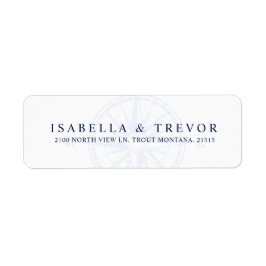 Wind Roos Kompas Nautisch | Retouradres Etiket