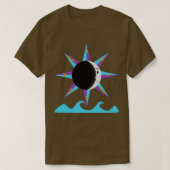 Wind roos met maan en zee TShirt (Design voorkant)