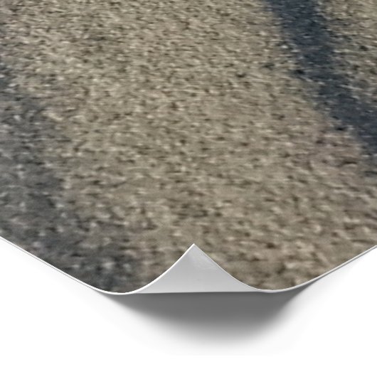 Wind Sculpted strand Sand and Stone, in de duinen. Poster (Hoek)