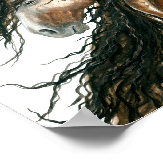 Wind Song Horse van Bihrle Poster (Hoek)