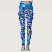 Wind Spirit Blue Leggings (Voorkant)