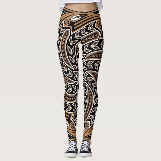Wind Spirit Brown Leggings (Voorkant)