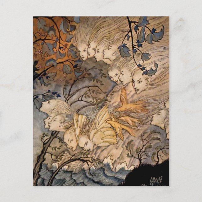 "Wind Sprites" door Arthur Rackham (Voorkant)