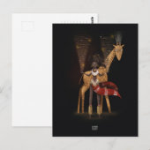 WIND STROMEN GIRAFFE door Alexandra Dikaia Briefkaart (Voorkant / Achterkant)