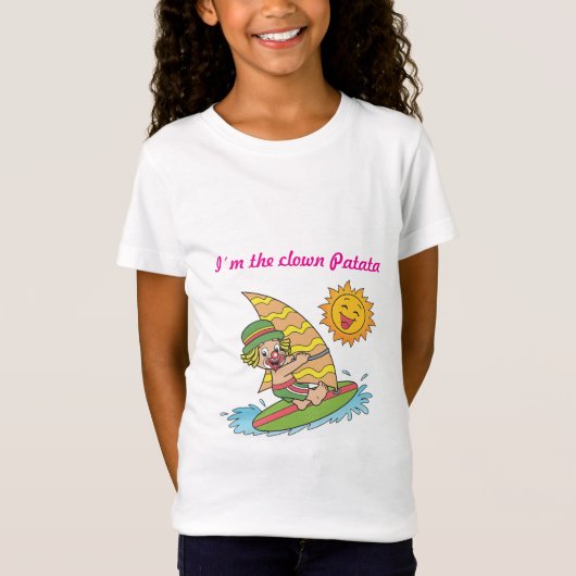 Wind Surfen Clown T-Shirt (Voorkant)