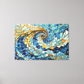 Wind swirl mosaic 002 canvas afdruk (Voorkant)