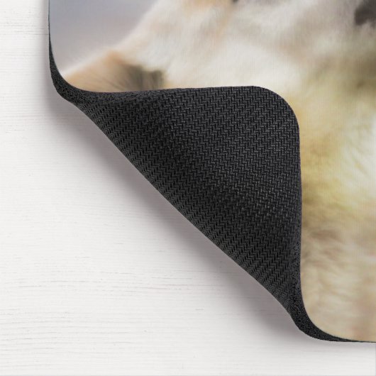 "Wind Talker" Wolf en Redtail Hawk Mousepad Muismat (Hoek)