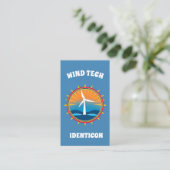 WIND TECH met QR-code Visitekaartje (Staand voorkant)
