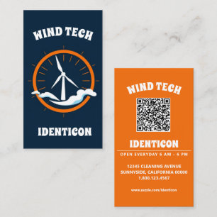 WIND TECH met QR-code Visitekaartje