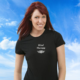 Wind Therapie vrouwen motorfiets t-shirt