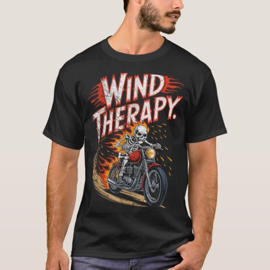 Wind Therapy Motorbike Motorcycle Men Women  T-shirt (Voorkant)