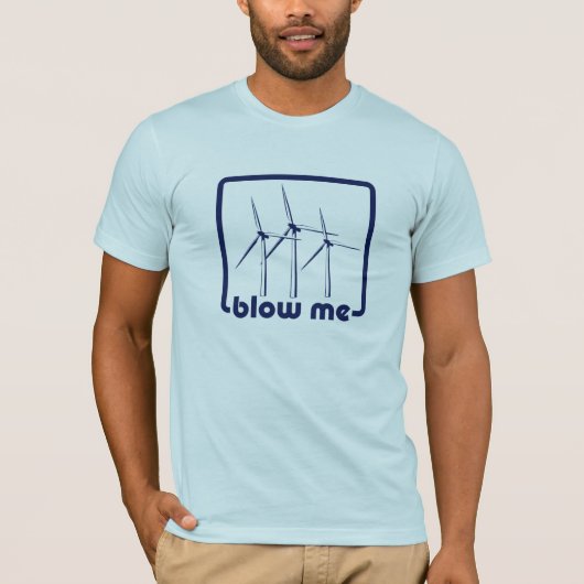 Wind Turbine Blue Shirt (Voorkant)