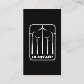 Wind Turbine Kit Shirt Blow me - Windmill Gift Visitekaartje (Voorkant)
