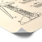 Wind Turbine Rotor 1990 oude kunstpoep Poster (Hoek)