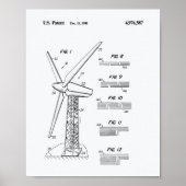 Wind Turbine Rotor 1990 - Whitepaper over octrooie Poster (Voorkant)