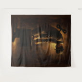 Wind-Up Office Man Surreal Routine Grind Oil Paint Wandkleed (Voorkant (horizontaal))