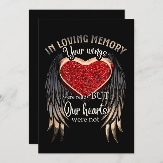 Wind Valentijnsdag Cadeau Ter Herinnering Aan Iema Bedankkaart (Voorkant / Achterkant)