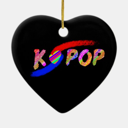 Wind van K-pop Keramisch Ornament (Achterkant)