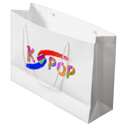 Wind van K-pop Large Cadeautasje (Voorkant Gekanteld)