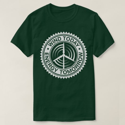 WIND VANDAAG ENERGY TOMORROW ART 3 T-SHIRT (Design voorkant)