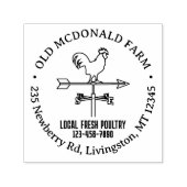  Wind Weather Vane Country Boerderij Logo Zelfinktende Stempel (Design)