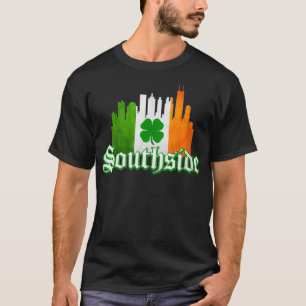 Wind: Womens Southside Irish Pride Chicago Sky T-shirt