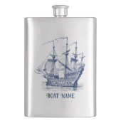 Wind zeilboot illustratie flacon (Voorkant)