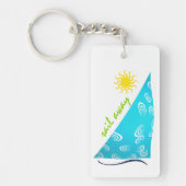 Wind, zeilen en zon sleutelhanger (Voorkant)