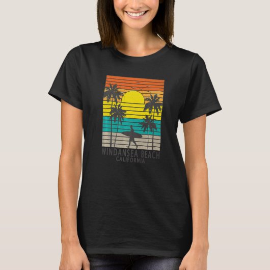 Windansea Beach California CA Surfer Surfing Surf  T-shirt (Voorkant)