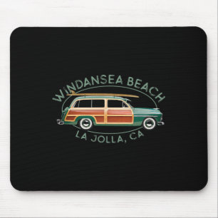 Windansea Beach, La Jolla, Californië Vintage Surf Muismat