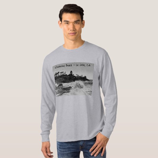 Windansea Lange mouw T-shirt (Voorkant volledig)